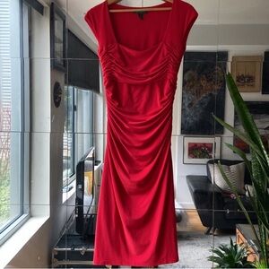 Red Ralph Lauren Dress marked 2 but fits 4 as well
